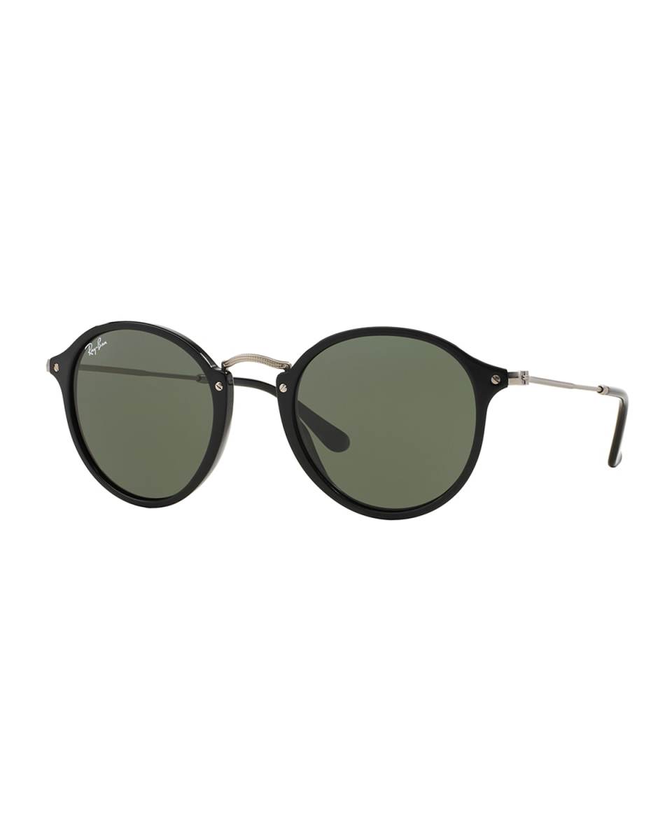 Round Plastic/Metal Sunglasses